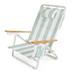The Holiday Tommy Chair - Sage Capri Stripe