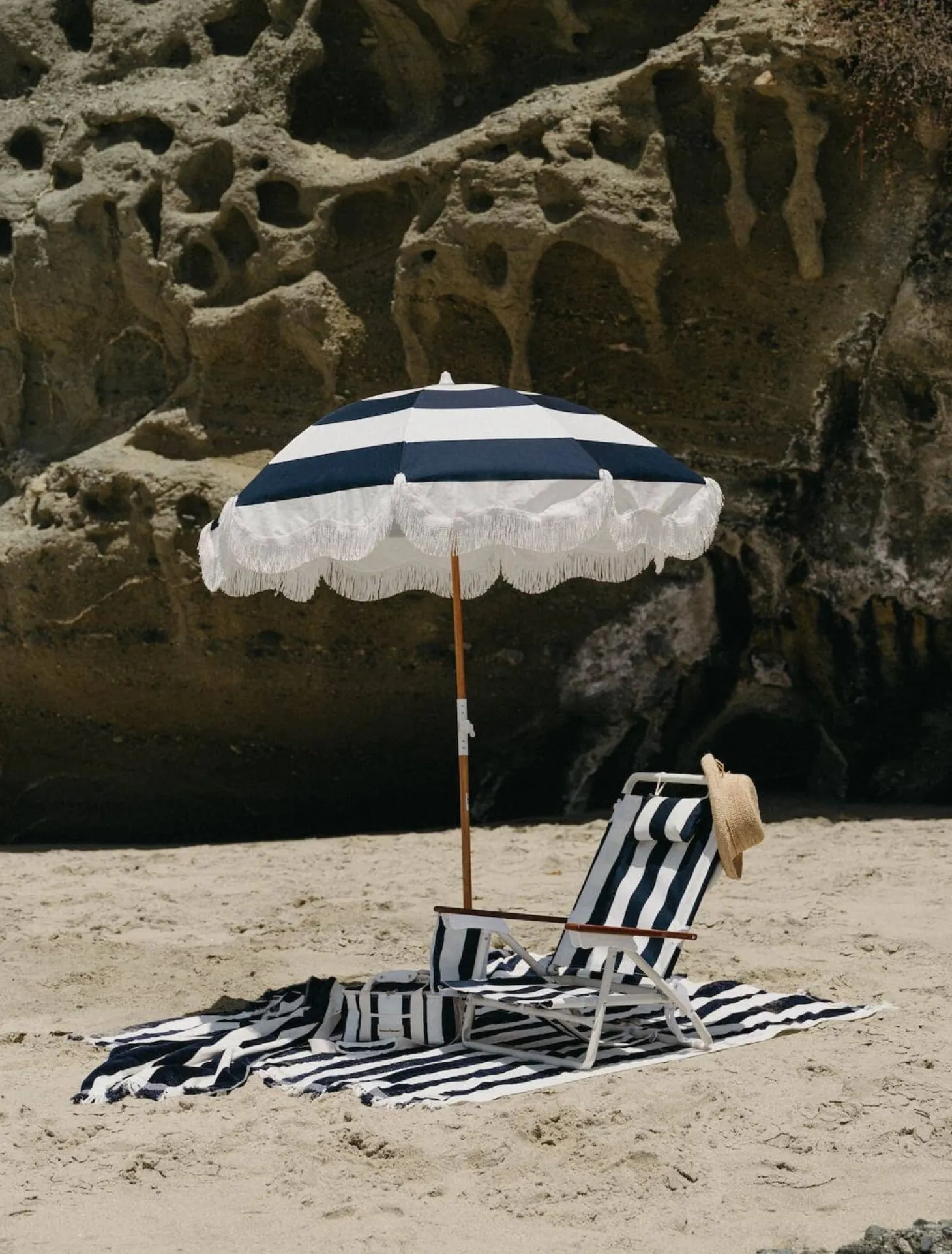 The Holiday Tommy Chair - Navy Capri Stripe