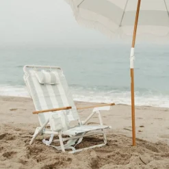 The Holiday Tommy Chair - Sage Capri Stripe