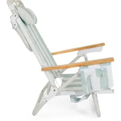 The Holiday Tommy Chair - Sage Capri Stripe