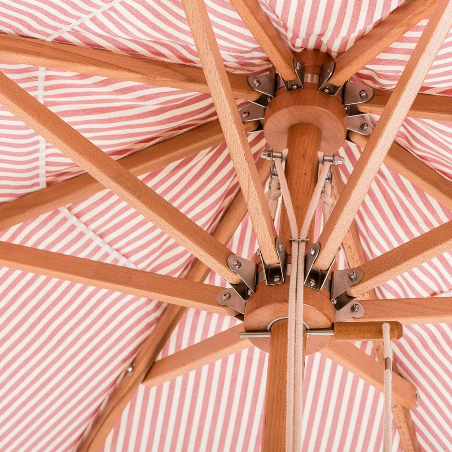 The Market Umbrella - Lauren'S Pink Stripe