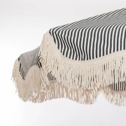 The Market Umbrella - Lauren'S Navy Stripe