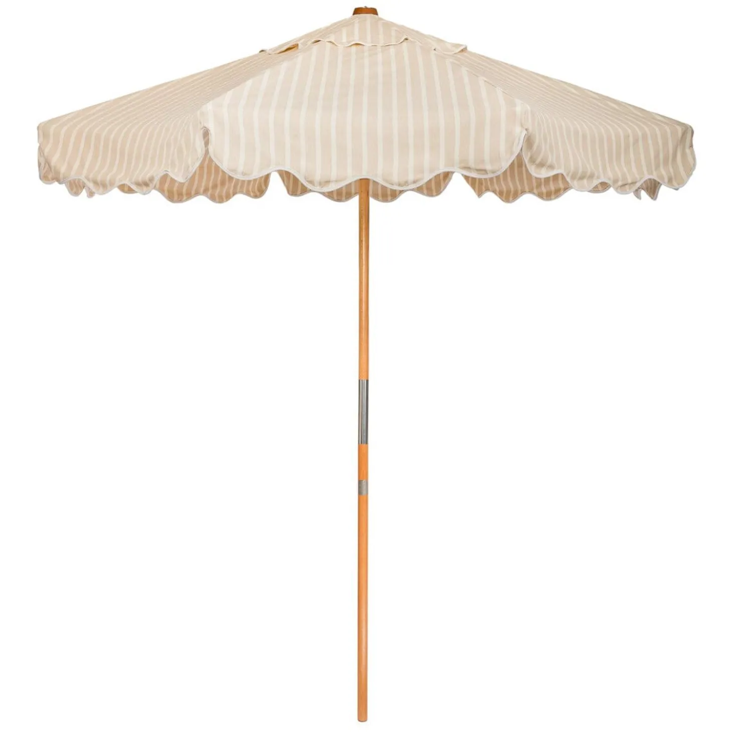 The Market Umbrella - Monaco Natural Stripe