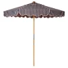 The Market Umbrella - Monaco Navy And Pink Stripe