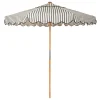 The Market Umbrella - Monaco Black Stripe