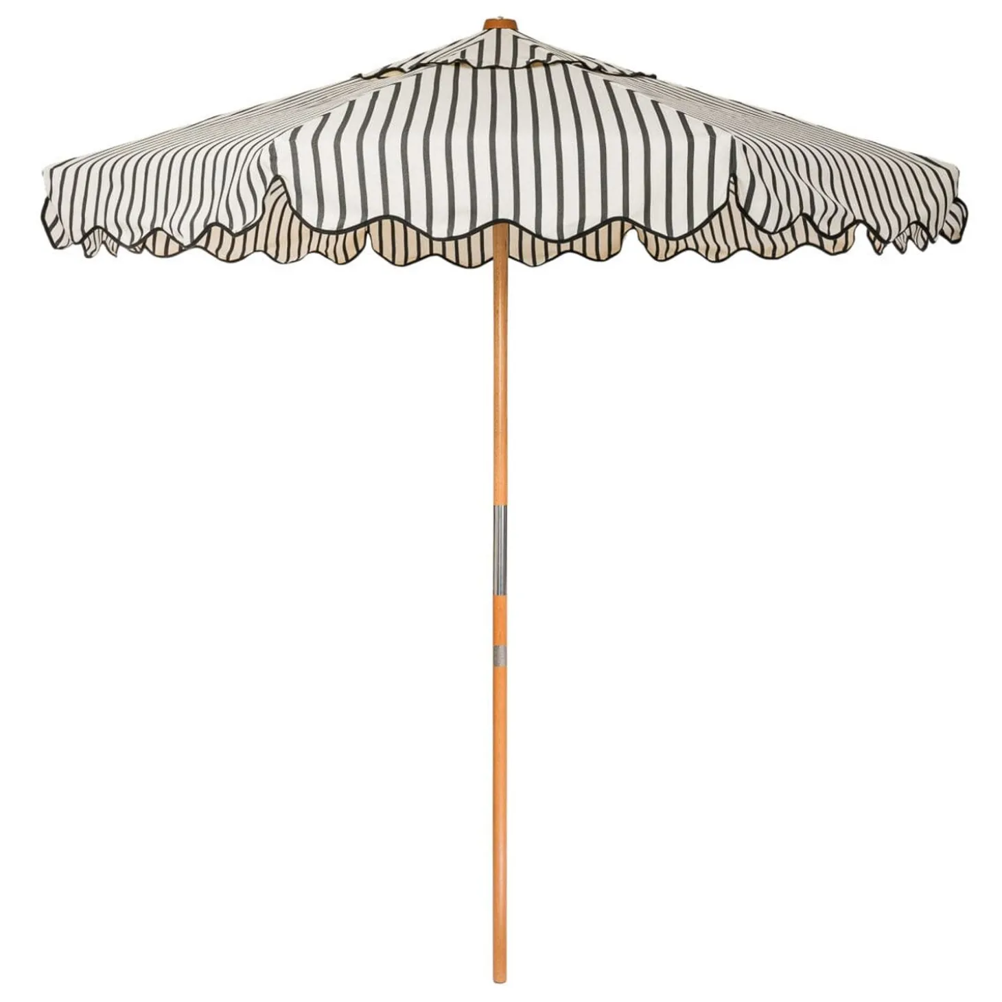 The Market Umbrella - Monaco Black Stripe