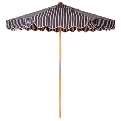 The Market Umbrella - Monaco Navy And Pink Stripe