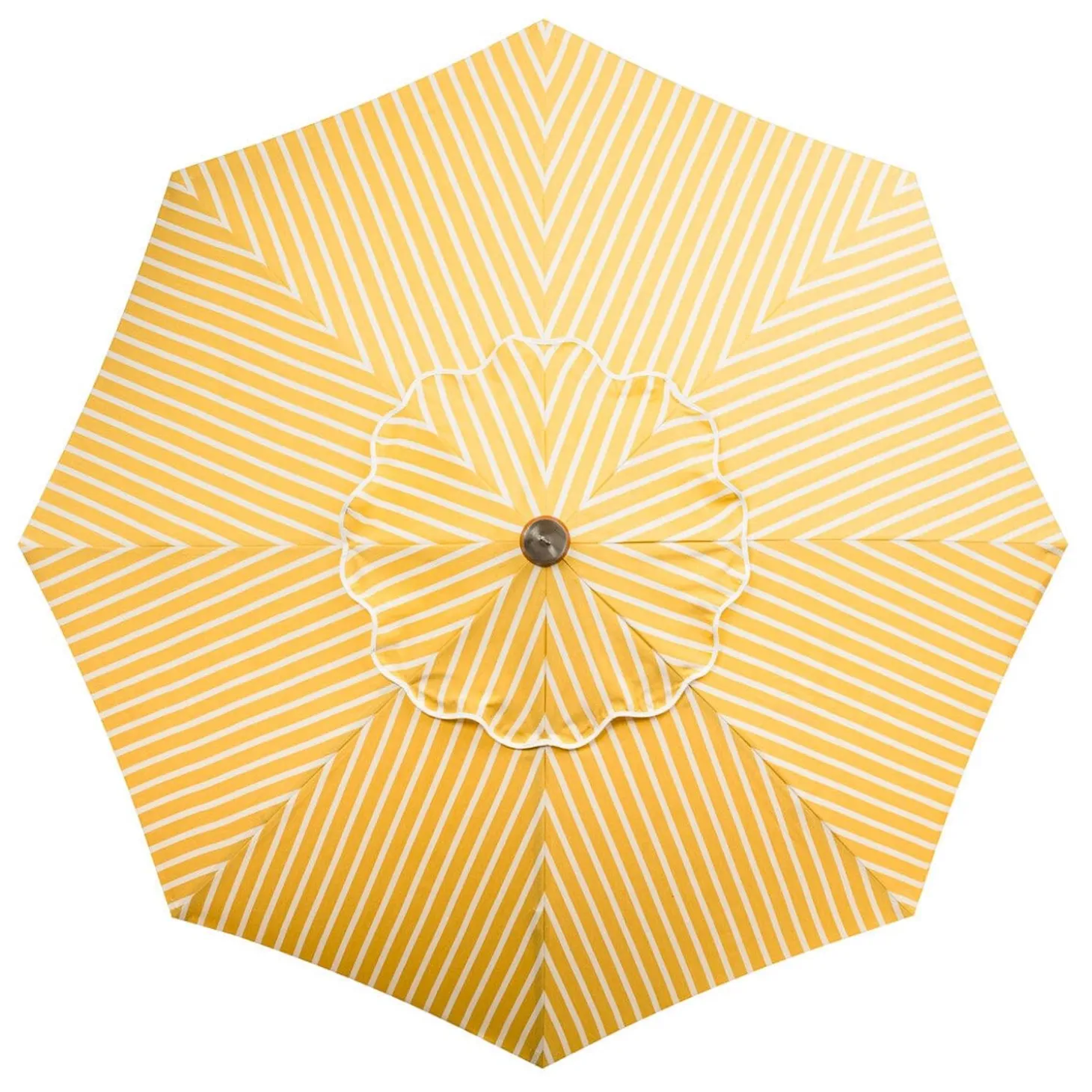 The Market Umbrella - Monaco Mimosa Stripe