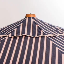 The Market Umbrella - Monaco Navy And Pink Stripe