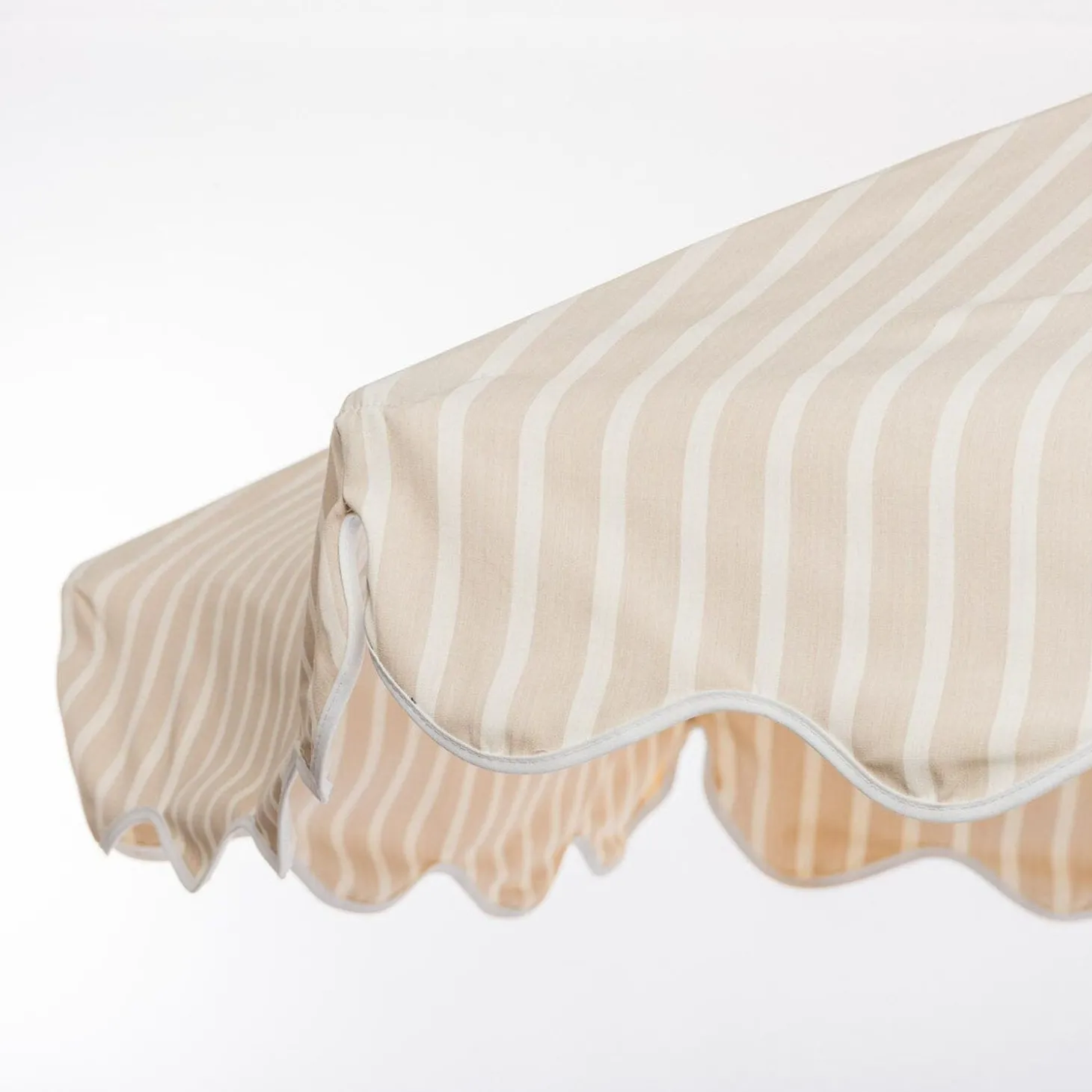 The Market Umbrella - Monaco Natural Stripe