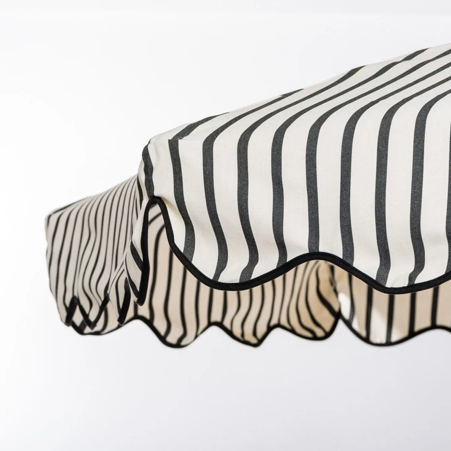 The Market Umbrella - Monaco Black Stripe