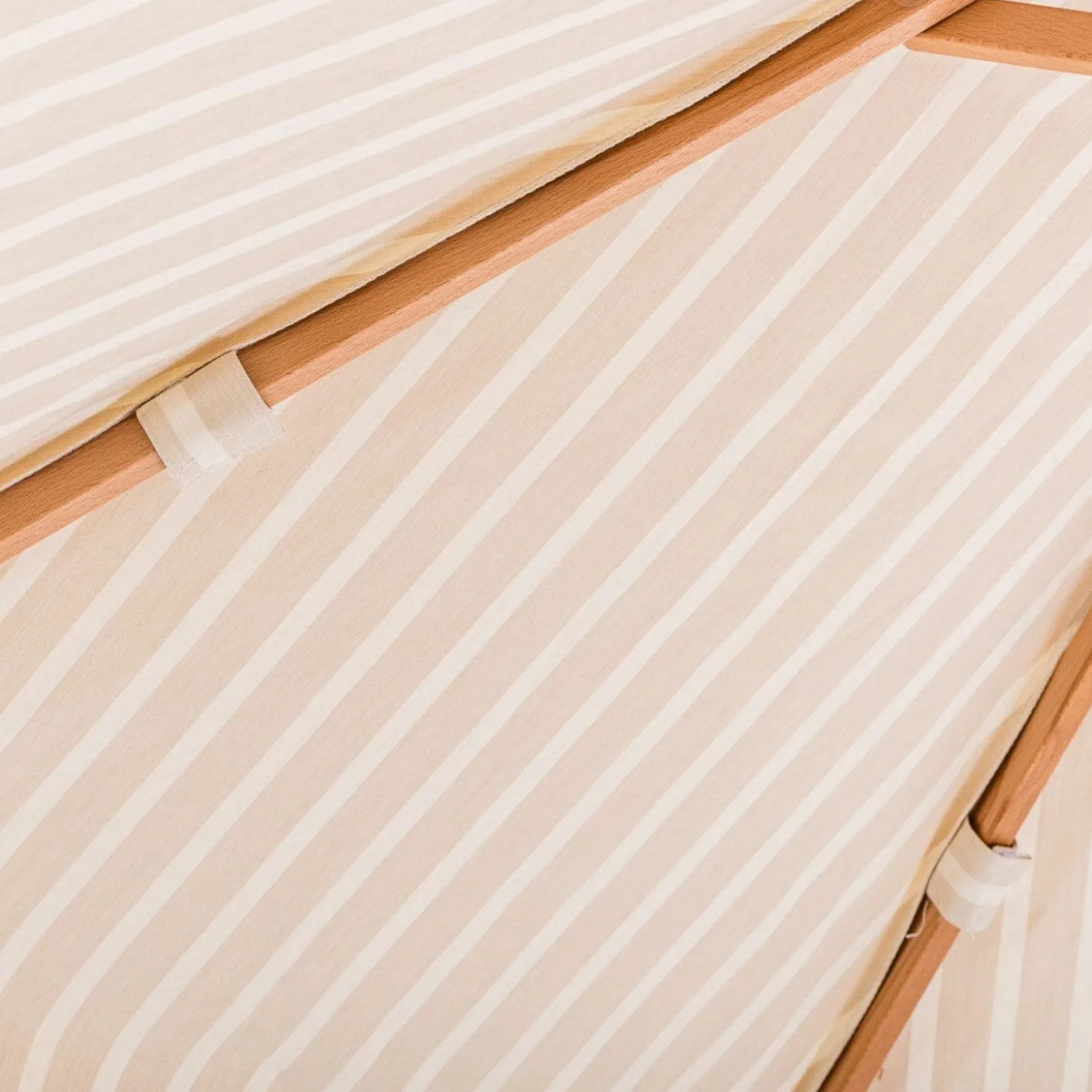 The Market Umbrella - Monaco Natural Stripe