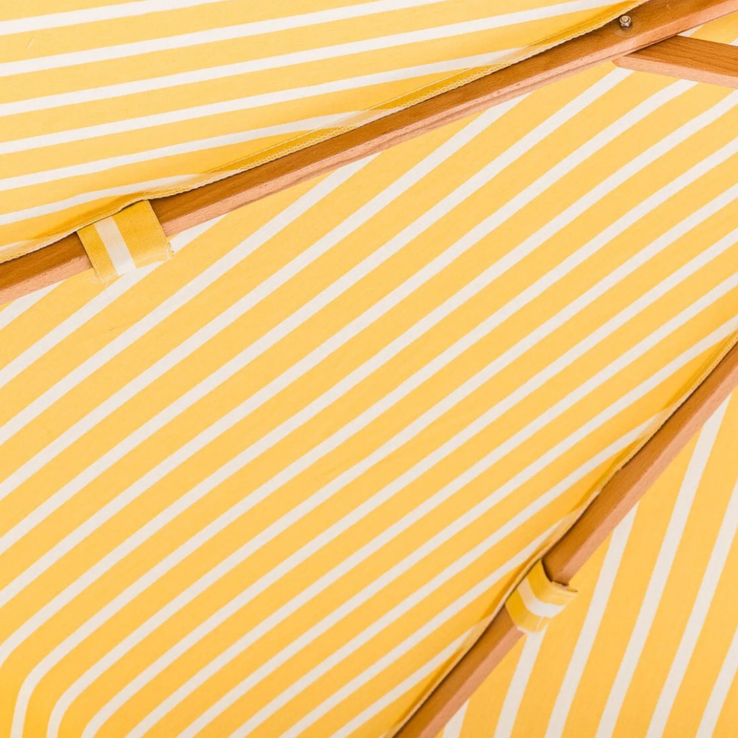 The Market Umbrella - Monaco Mimosa Stripe