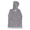 The Mini Poncho - Lauren'S Navy Stripe