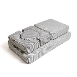 The Modular Pillow Stack - Lauren'S Navy Stripe