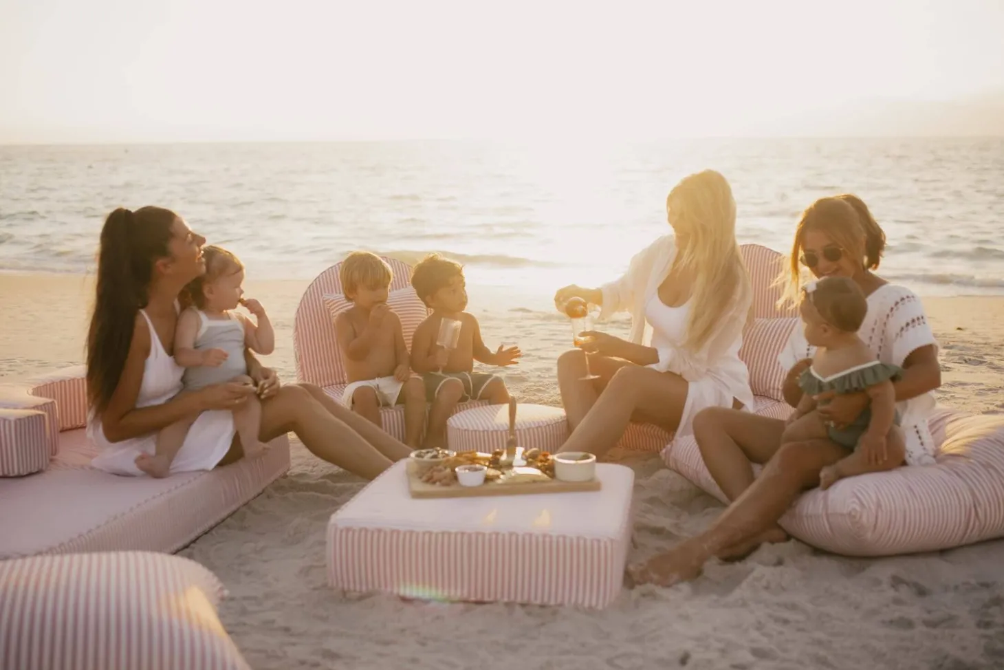 The Modular Pillow Stack - Lauren'S Pink Stripe