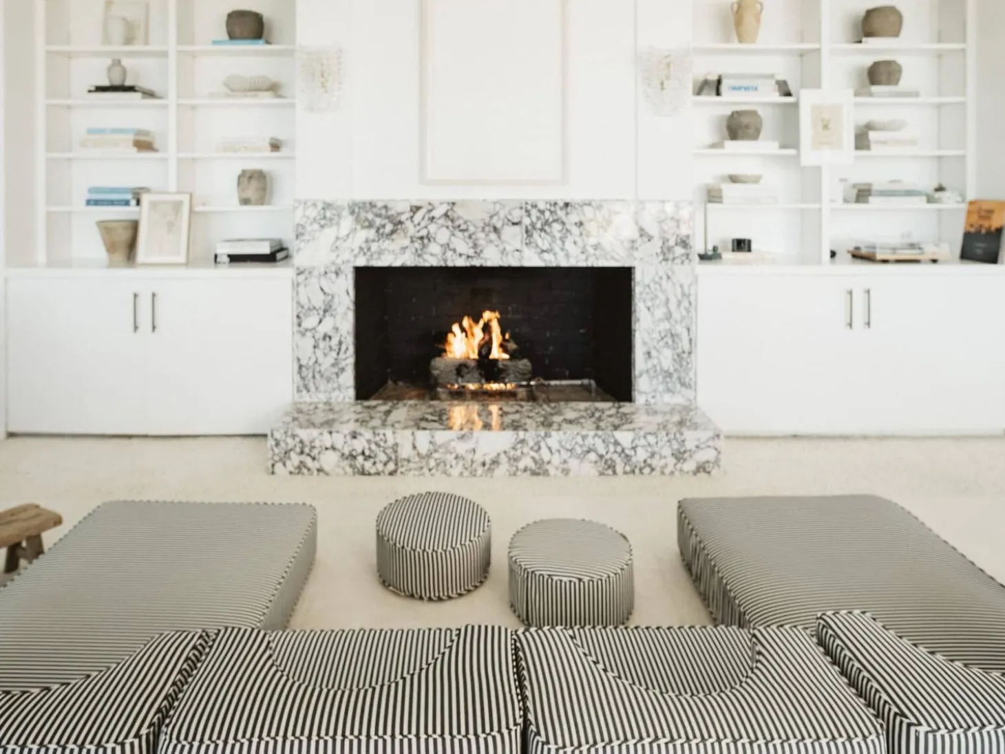 The Modular Pillow Stack - Lauren'S Navy Stripe