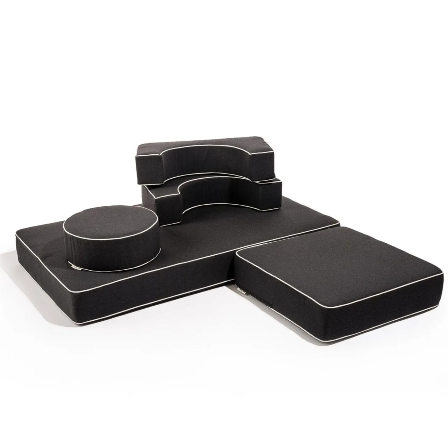 The Modular Pillow Stack - Rivie Black