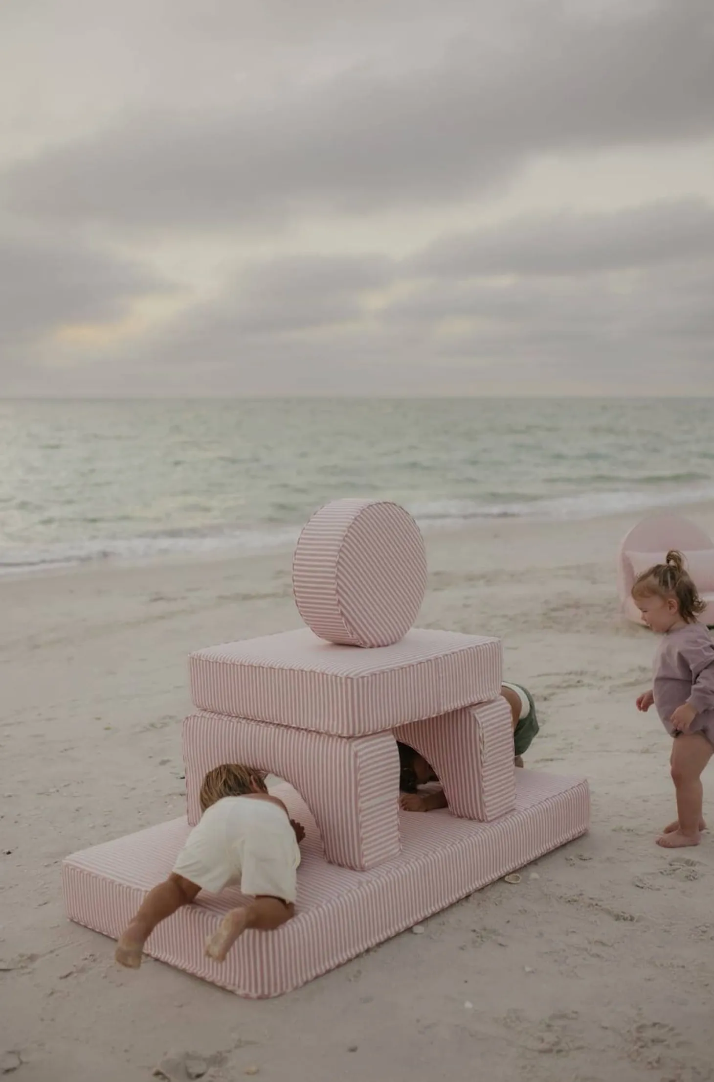 The Modular Pillow Stack - Lauren'S Pink Stripe