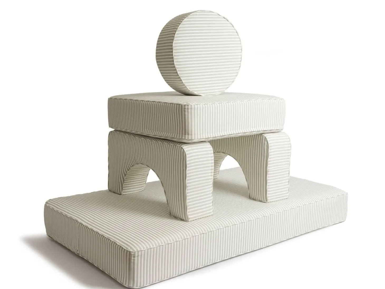 The Modular Pillow Stack - Lauren'S Sage Stripe