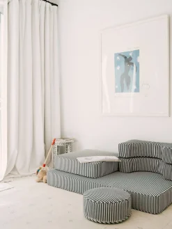 The Modular Pillow Stack - Lauren'S Navy Stripe