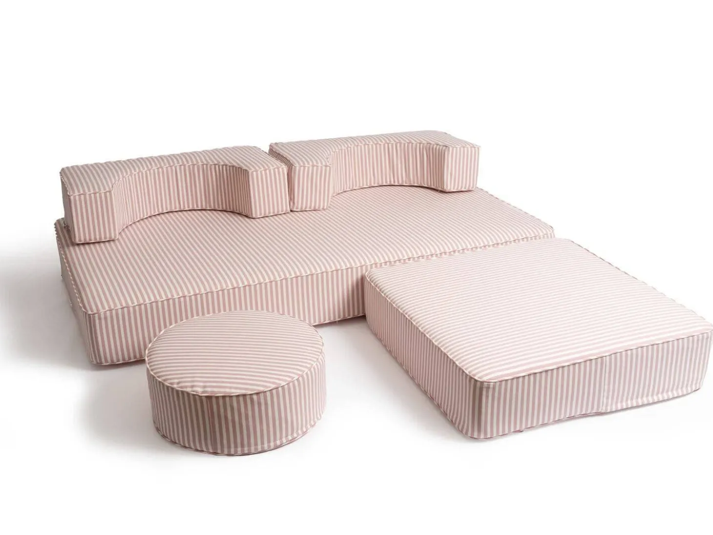 The Modular Pillow Stack - Lauren'S Pink Stripe