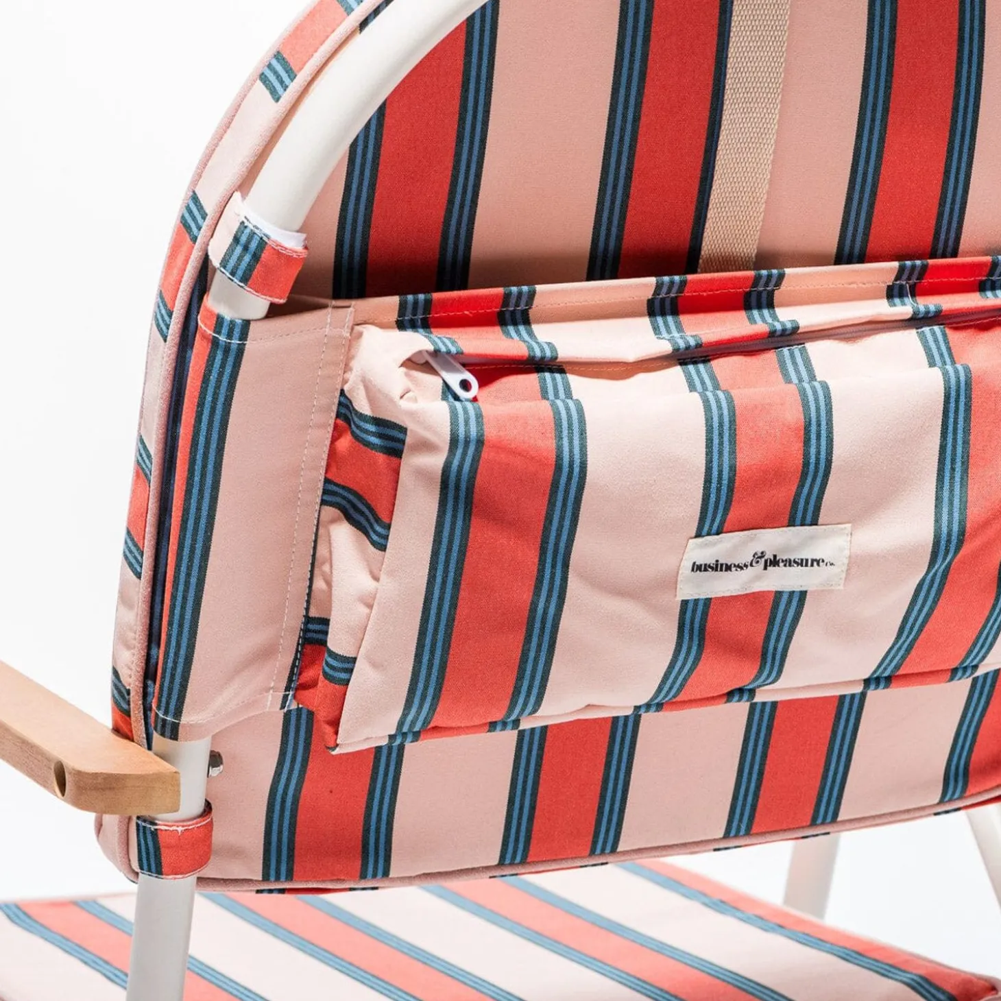 The Pam Chair - Bistro Dusty Pink Stripe