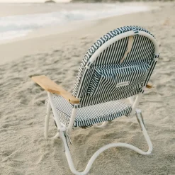 The Pam Chair - Laurens Navy Stripe