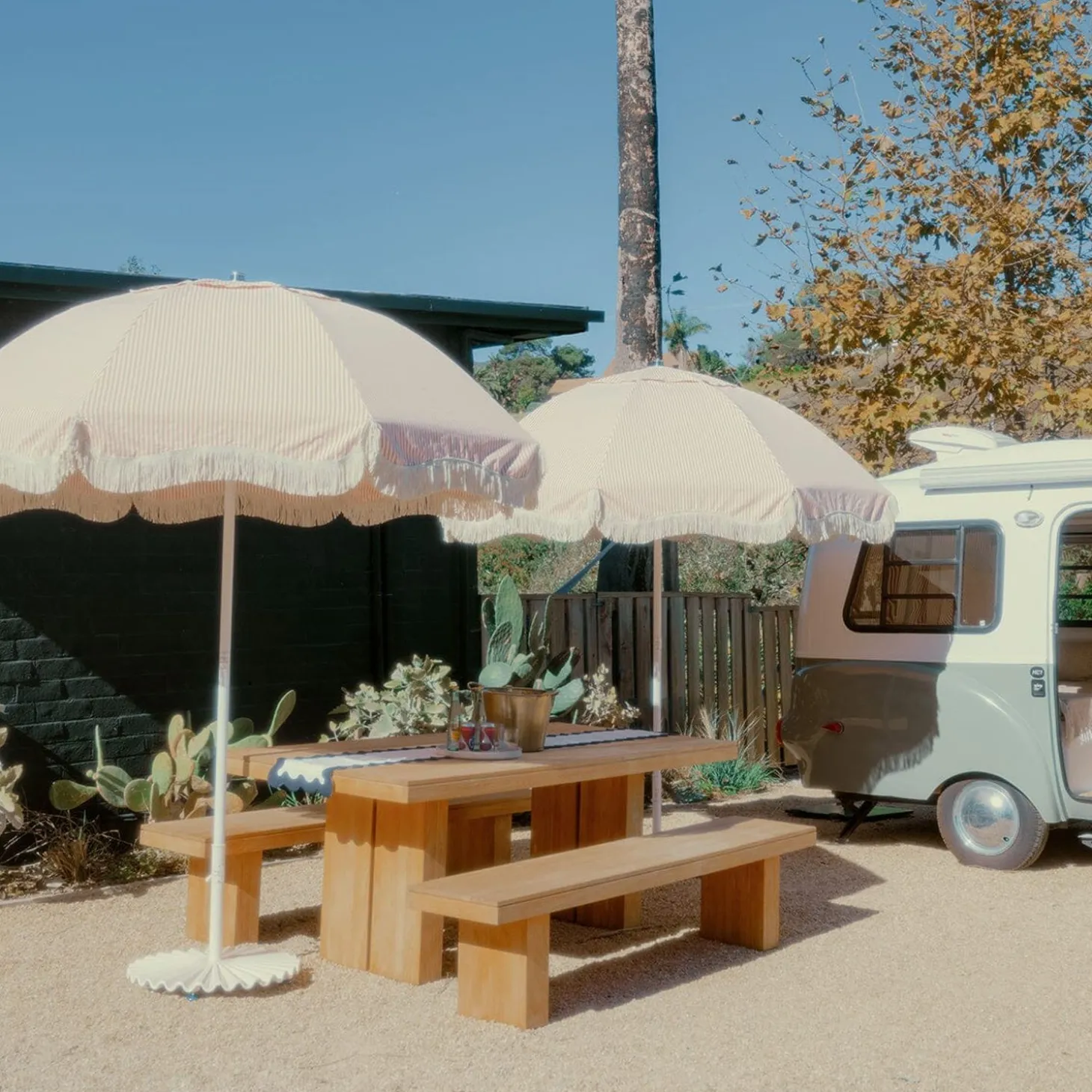 The Patio Umbrella - Lauren'S Pink Stripe