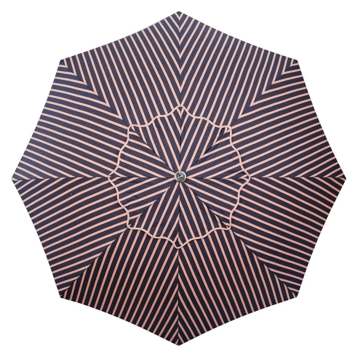 The Patio Umbrella - Monaco Navy And Pink Stripe