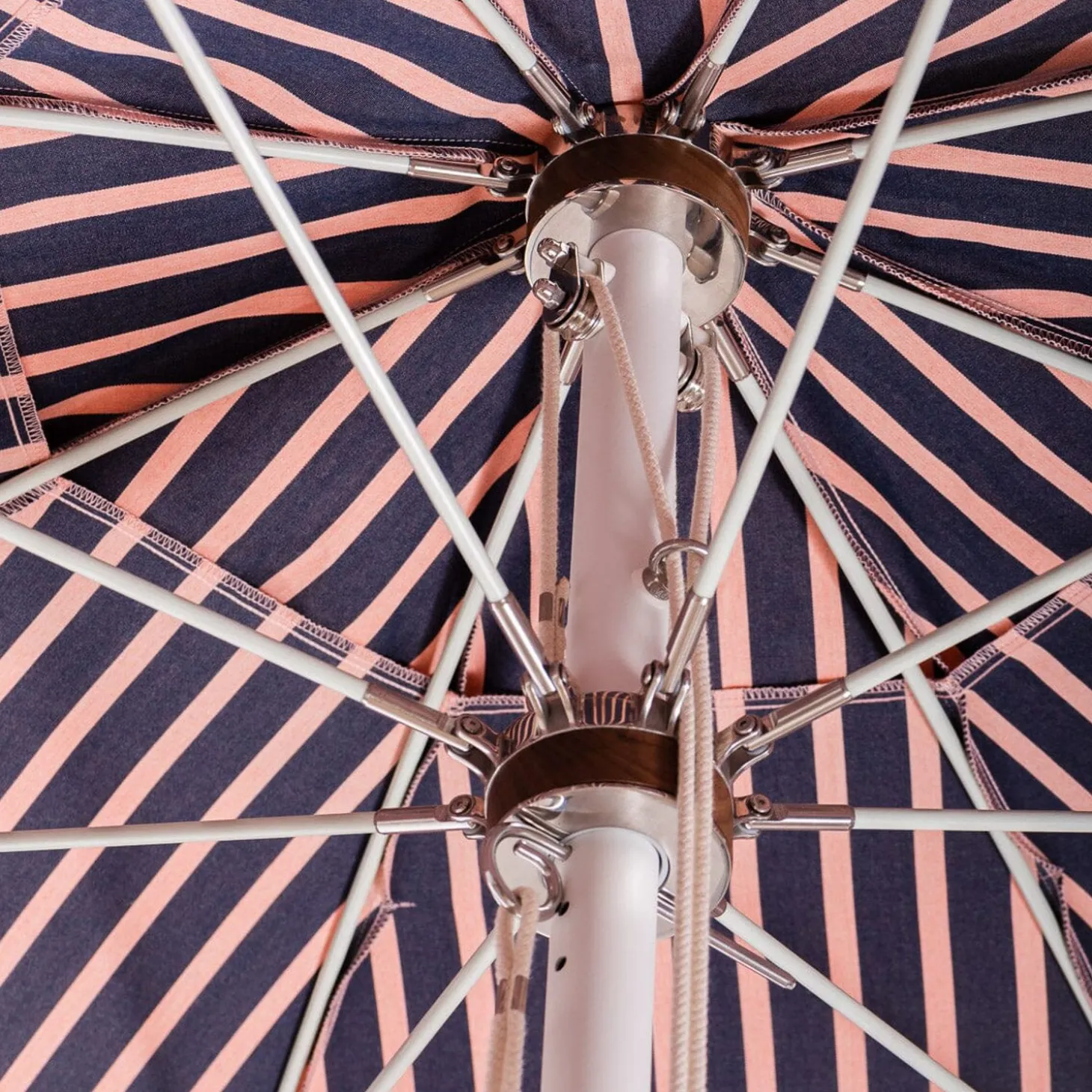 The Patio Umbrella - Monaco Navy And Pink Stripe