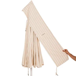 The Patio Umbrella - Monaco Natural Stripe