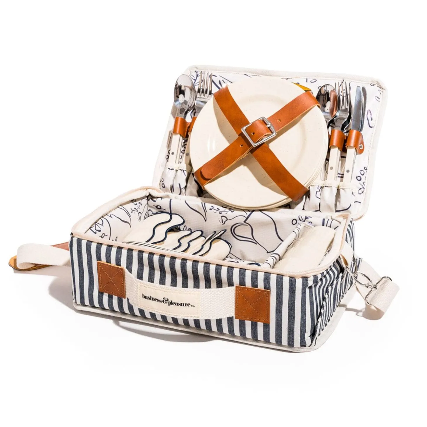 The Picnic Set - Laurens Navy Stripe