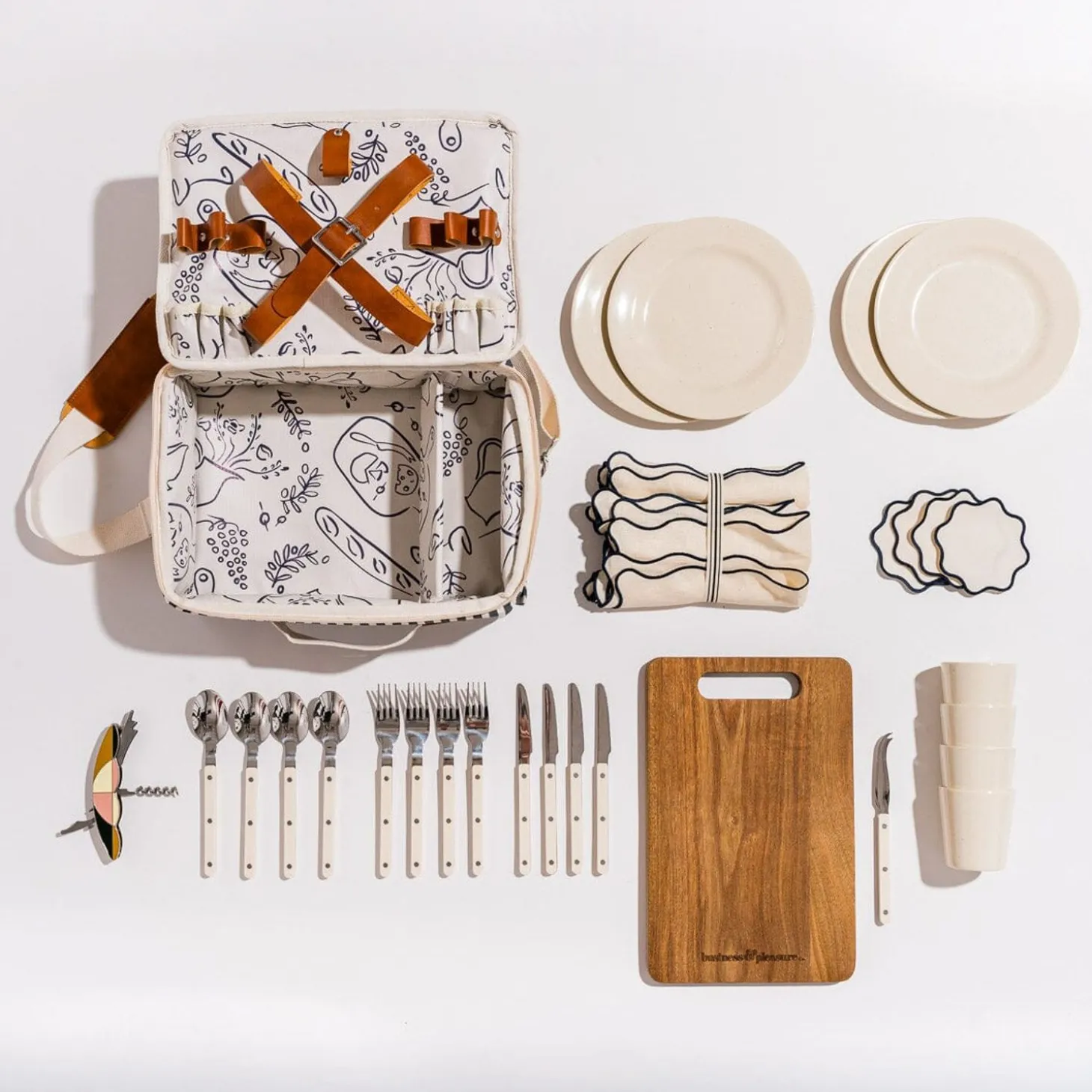 The Picnic Set - Laurens Navy Stripe