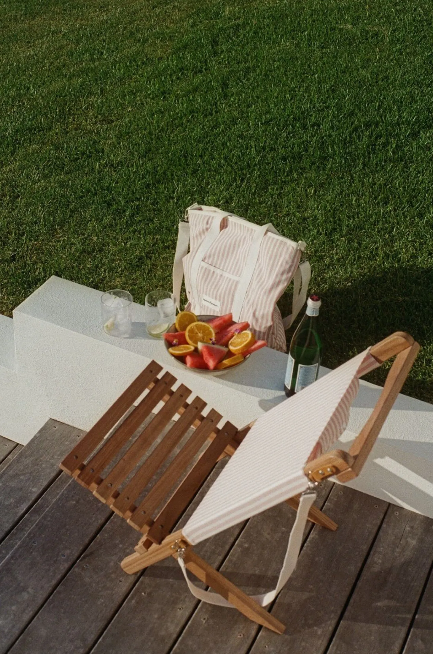 The 2-Piece Chair - Lauren'S Pink Stripe