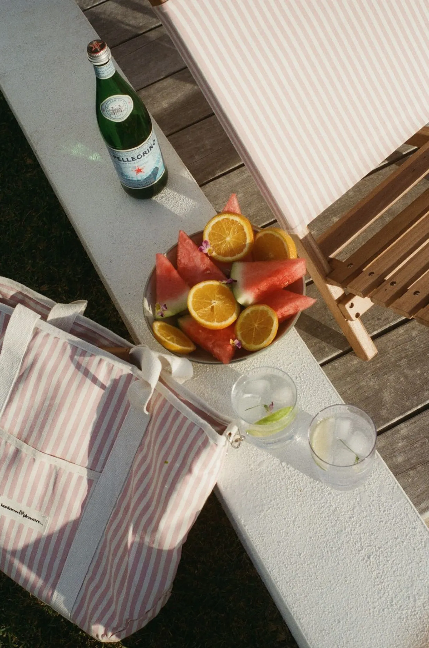 The 2-Piece Chair - Lauren'S Pink Stripe