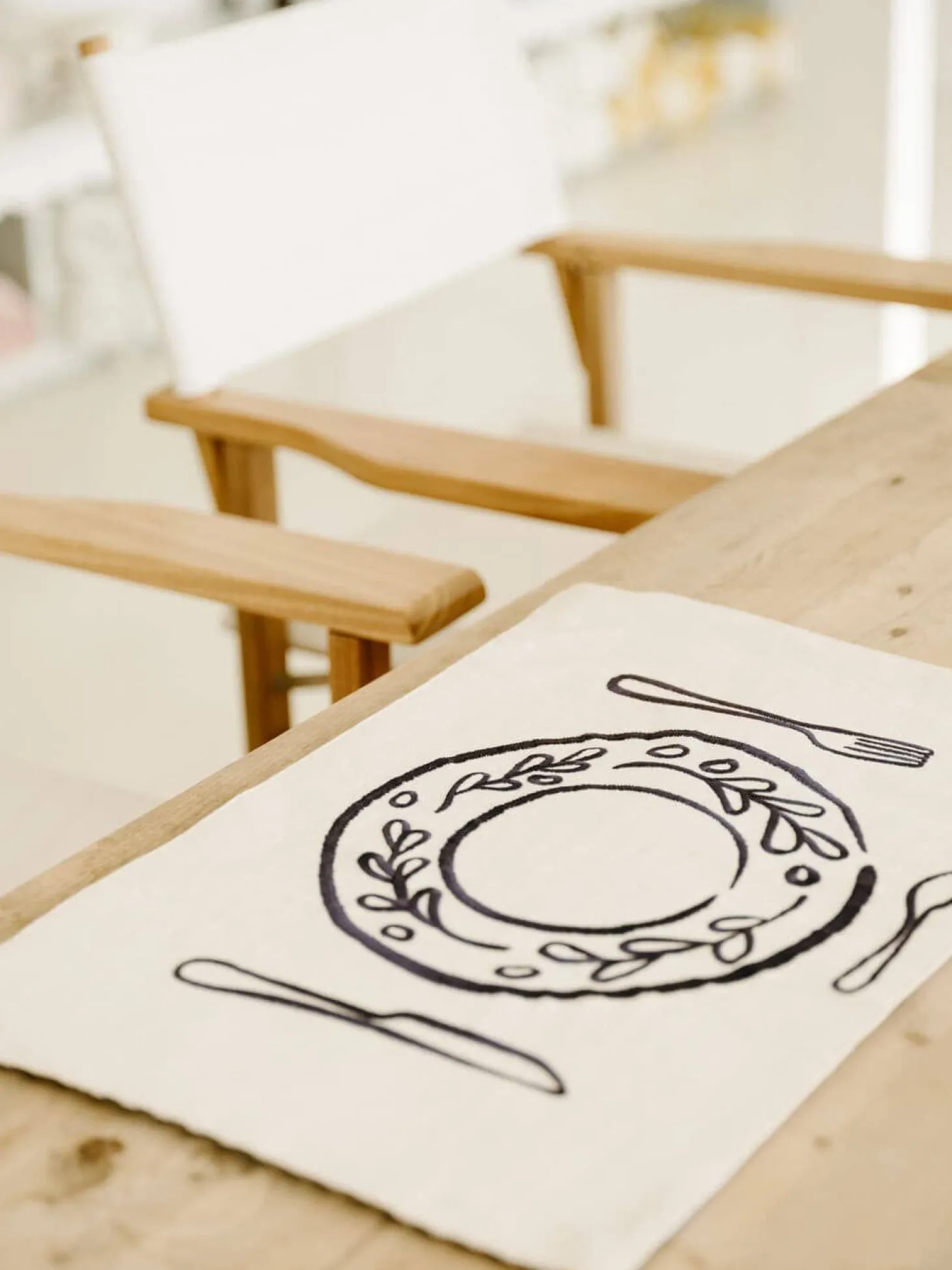 The Placemat - Lauren'S Navy Stripe