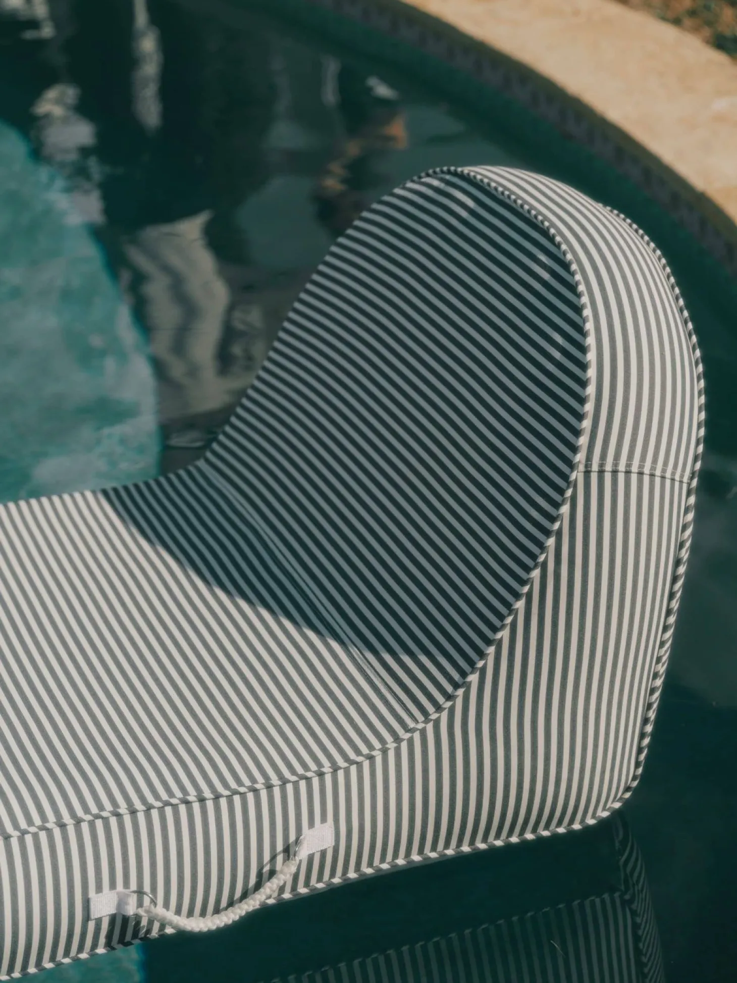 The Pool Lounger - Lauren'S Navy Stripe