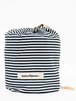 The Pool Lounger - Lauren'S Navy Stripe