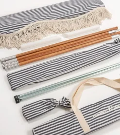 The Premium Beach Tent - Lauren'S Navy Stripe