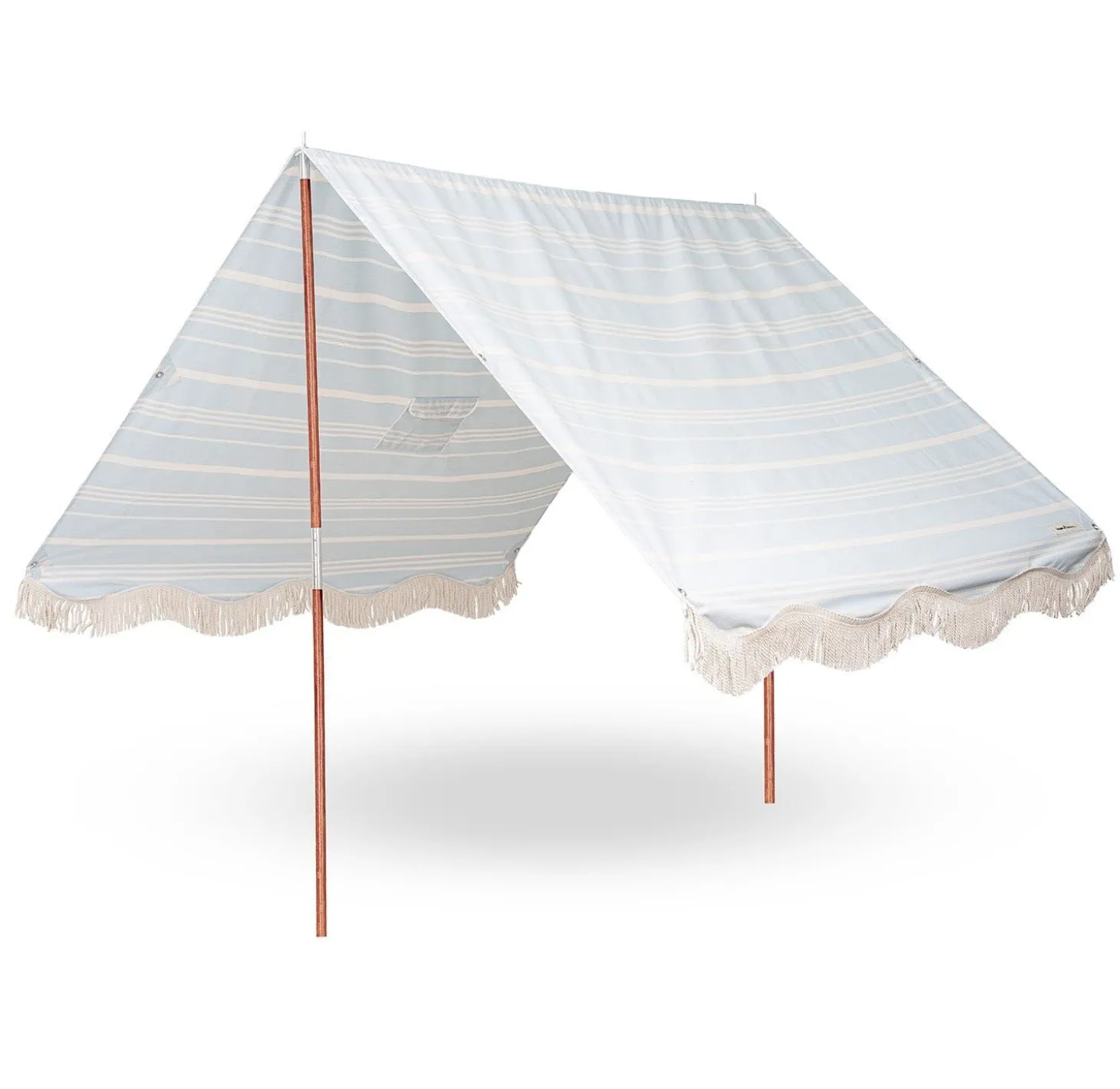 The Premium Beach Tent - Vintage Blue Stripe