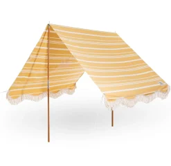 The Premium Beach Tent - Vintage Yellow Stripe