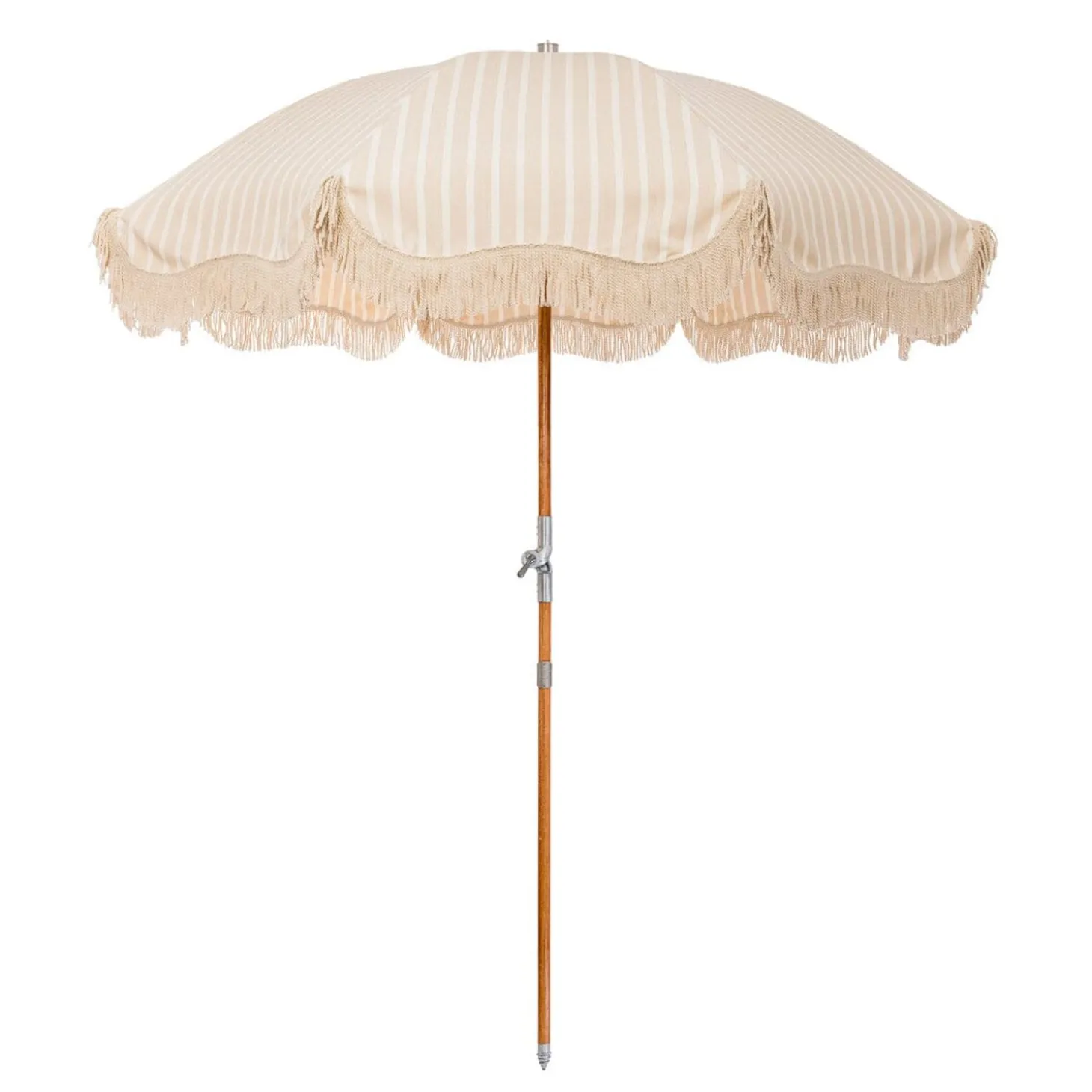 The Premium Beach Umbrella - Monaco Natural Stripe