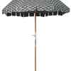 The Premium Beach Umbrella - Vintage Green Check