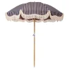 The Premium Beach Umbrella - Monaco Navy And Pink Stripe