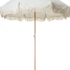 The Premium Beach Umbrella - Lauren'S Sage Stripe