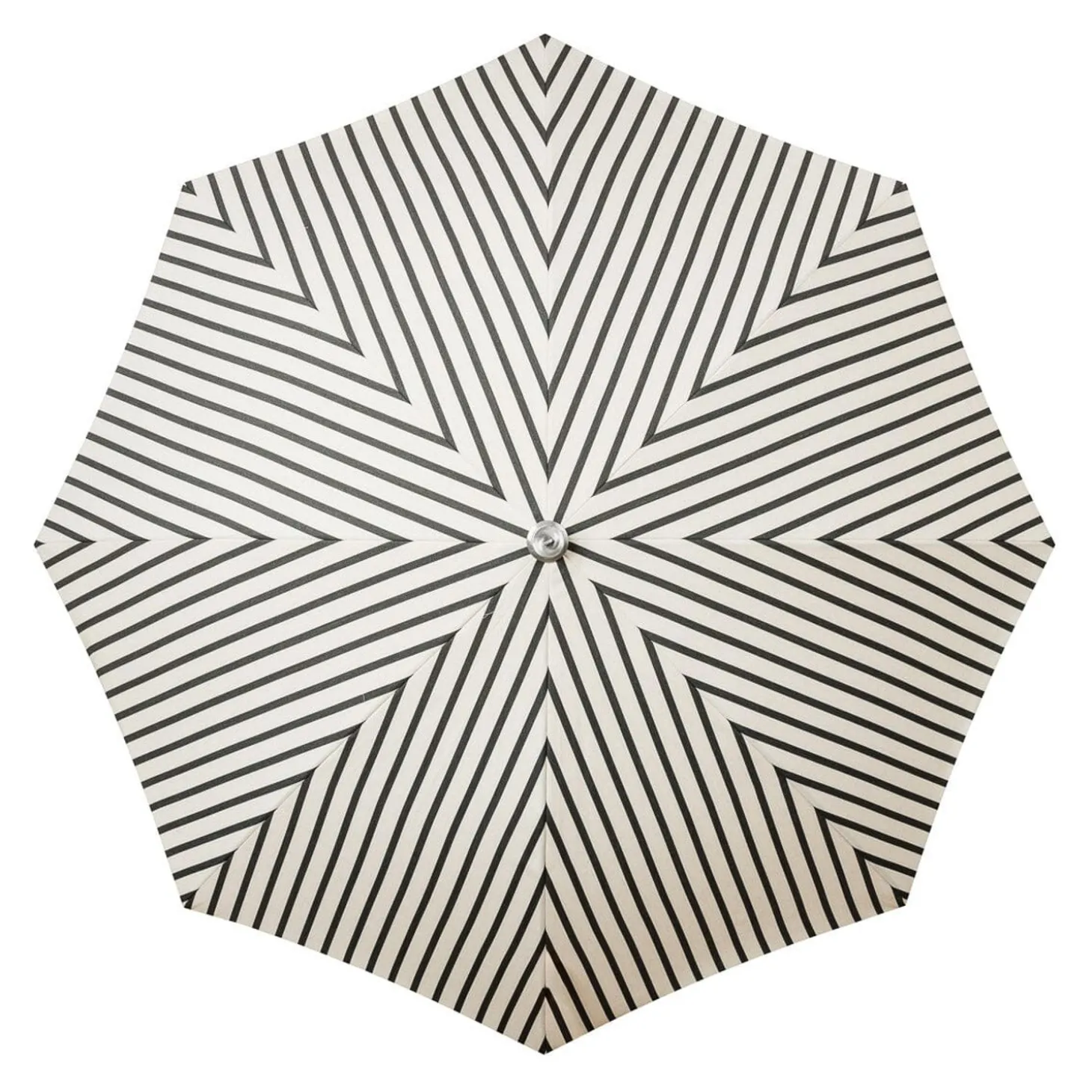 The Premium Beach Umbrella - Monaco Black Stripe