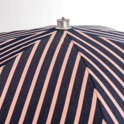 The Premium Beach Umbrella - Monaco Navy And Pink Stripe