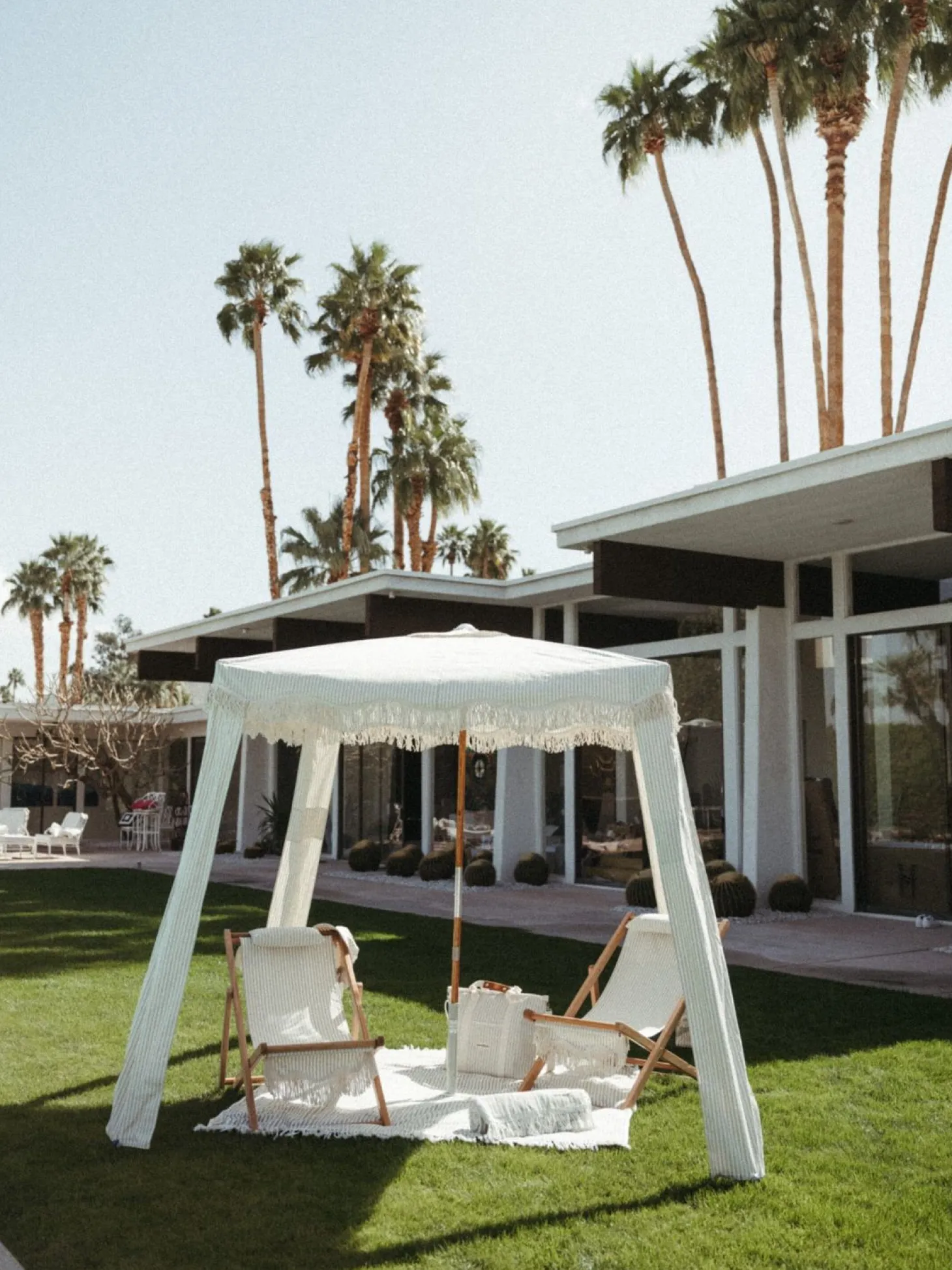 The Premium Cabana - Lauren'S Sage Stripe