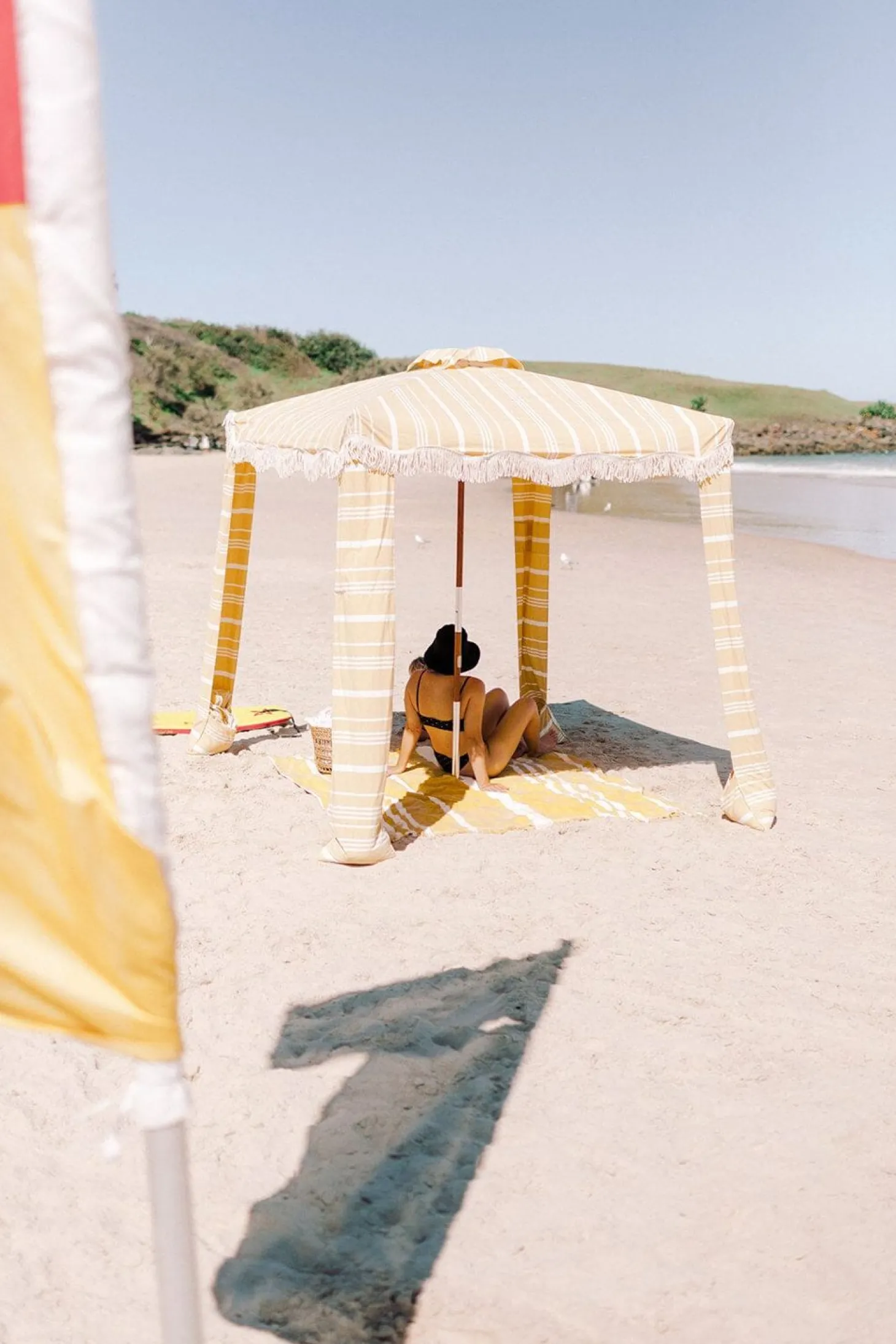 The Premium Cabana - Vintage Yellow Stripe